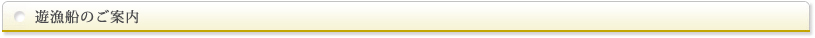 遊漁船のご案内